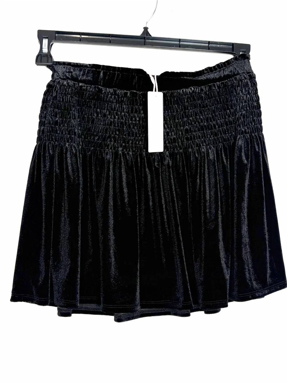 NEW GB Girls Smocked Black Velvet Waist Skirt Size XL (16) Holiday Dressy Party